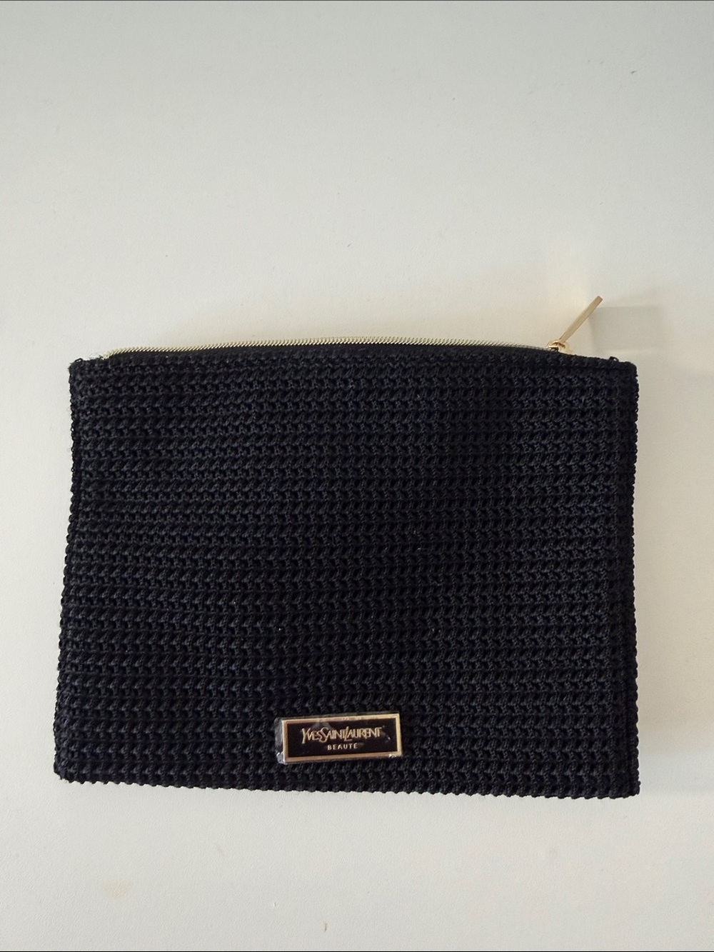 Yves Saint Laurent Black makeup bag clutch